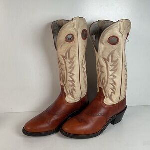 Tony Lama Buckaroo Cowboy Boots 12 D USA Made Sunset Renegade